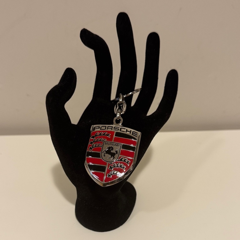 NEW✨Porsche Red and Silver Keychain - Picture 4 of 6